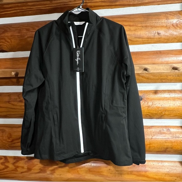 Walter Hagen Jackets & Blazers - Walter Hagen Black and White‎ Windbreaker Jacket Medium